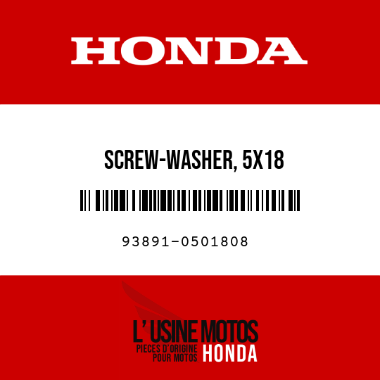 image de 93891-0501808 SCREW-WASHER, 5X18