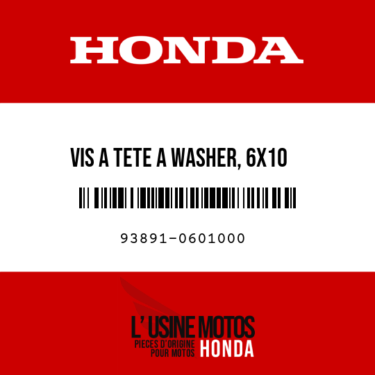 image de 93891-0601000 VIS A TETE A WASHER, 6X10