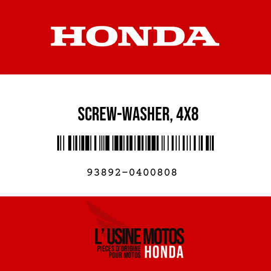 image de 93892-0400808 SCREW-WASHER, 4X8