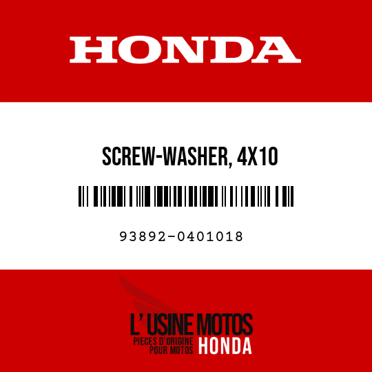 image de 93892-0401018 SCREW-WASHER, 4X10