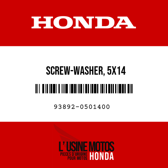 image de 93892-0501400 SCREW-WASHER, 5X14