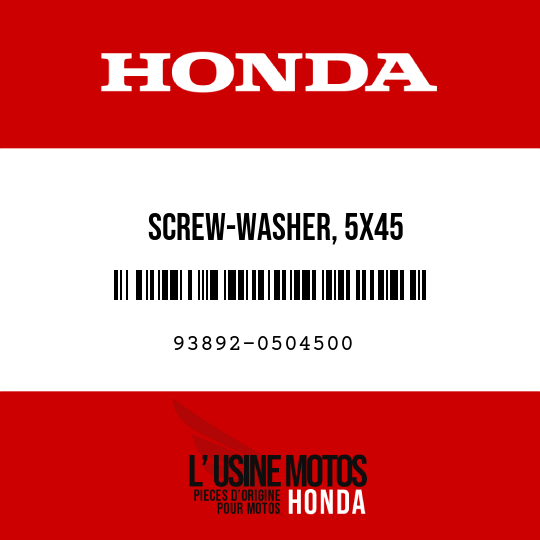 image de 93892-0504500 SCREW-WASHER, 5X45