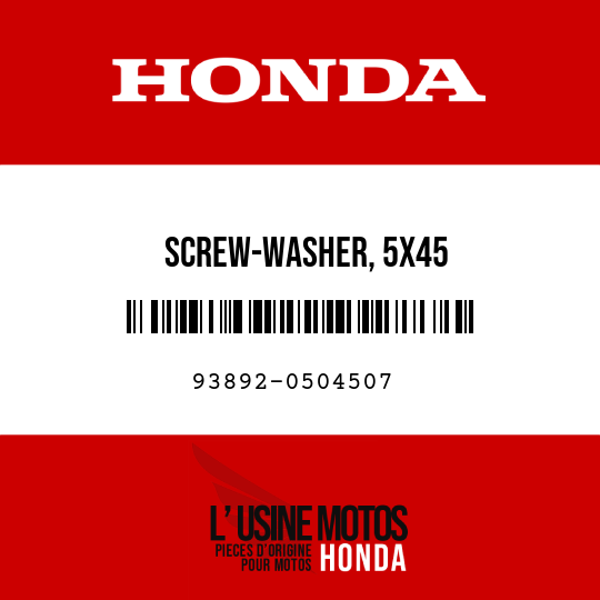 image de 93892-0504507 SCREW-WASHER, 5X45