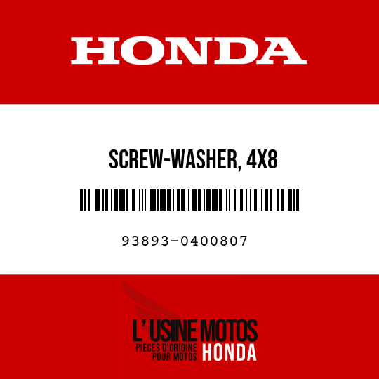 image de 93893-0400807 SCREW-WASHER, 4X8