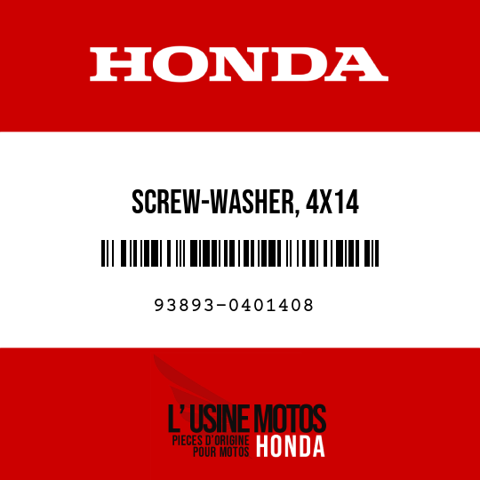 image de 93893-0401408 SCREW-WASHER, 4X14