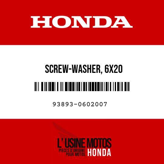 image de 93893-0602007 SCREW-WASHER, 6X20