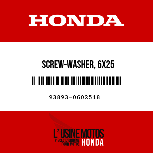 image de 93893-0602518 SCREW-WASHER, 6X25