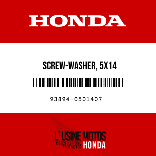 image de 93894-0501407 SCREW-WASHER, 5X14