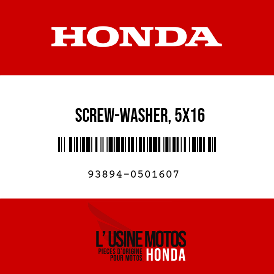 image de 93894-0501607 SCREW-WASHER, 5X16