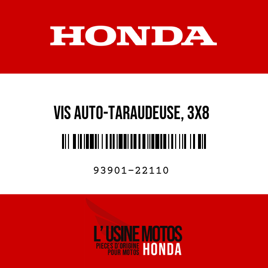 image de 93901-22110 VIS AUTO-TARAUDEUSE, 3X8