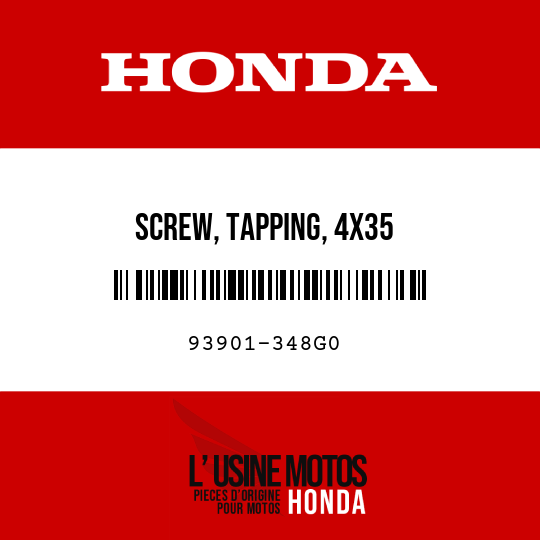 image de 93901-348G0 SCREW, TAPPING, 4X35