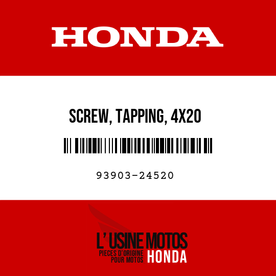 image de 93903-24520 SCREW, TAPPING, 4X20