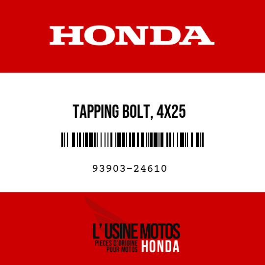 image de 93903-24610 TAPPING BOLT, 4X25