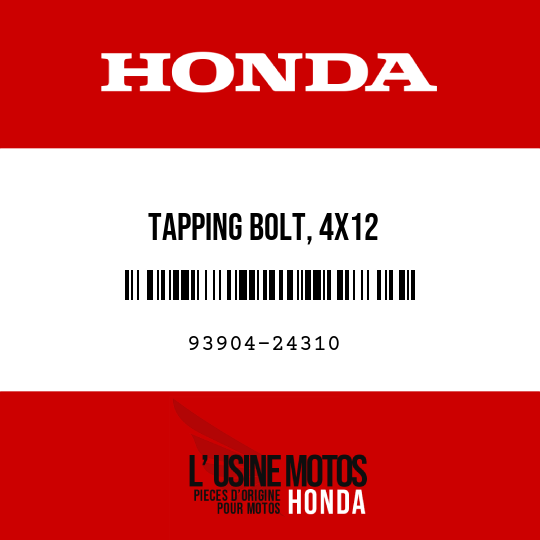 image de 93904-24310 TAPPING BOLT, 4X12