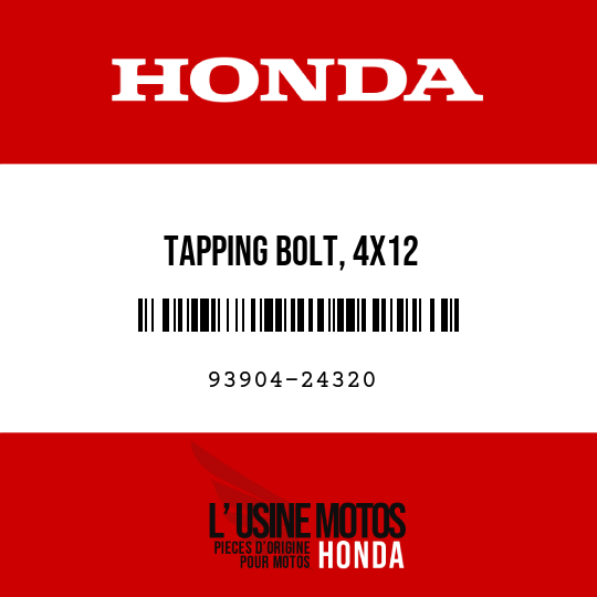 image de 93904-24320 TAPPING BOLT, 4X12