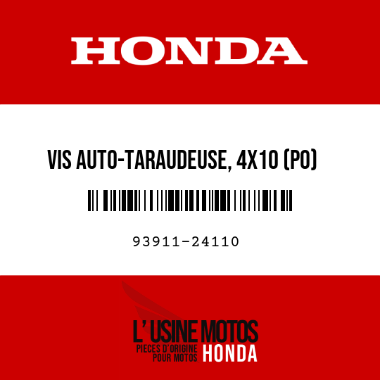 image de 93911-24110 VIS AUTO-TARAUDEUSE, 4X10 (PO)