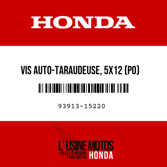 image de 93913-15220 VIS AUTO-TARAUDEUSE, 5X12 (PO)