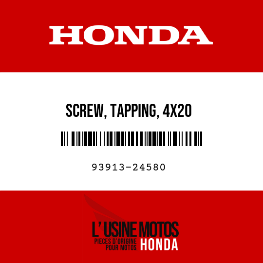 image de 93913-24580 SCREW, TAPPING, 4X20