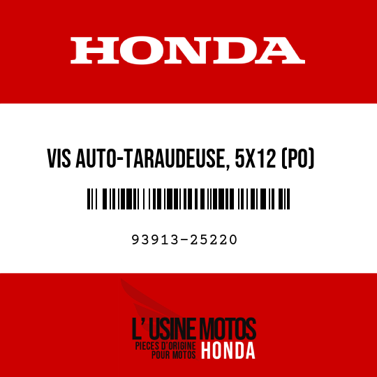 image de 93913-25220 VIS AUTO-TARAUDEUSE, 5X12 (PO)