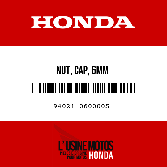 image de 94021-060000S NUT, CAP, 6MM