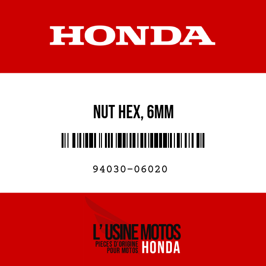 image de 94030-06020 NUT HEX, 6MM