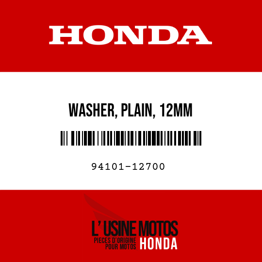 image de 94101-12700 WASHER, PLAIN, 12MM