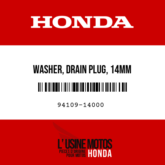 image de 94109-14000 WASHER, DRAIN PLUG, 14MM