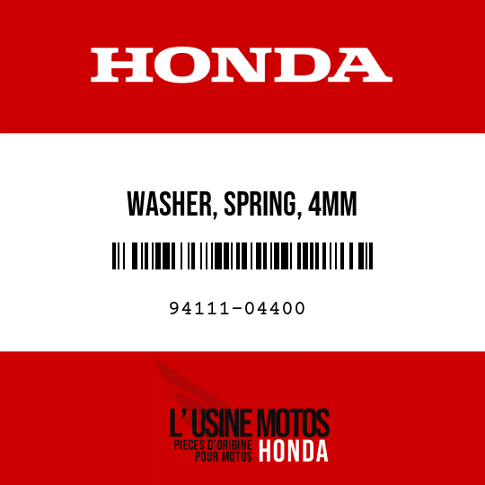 image de 94111-04400 WASHER, SPRING, 4MM