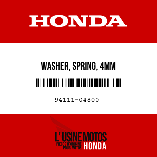 image de 94111-04800 WASHER, SPRING, 4MM