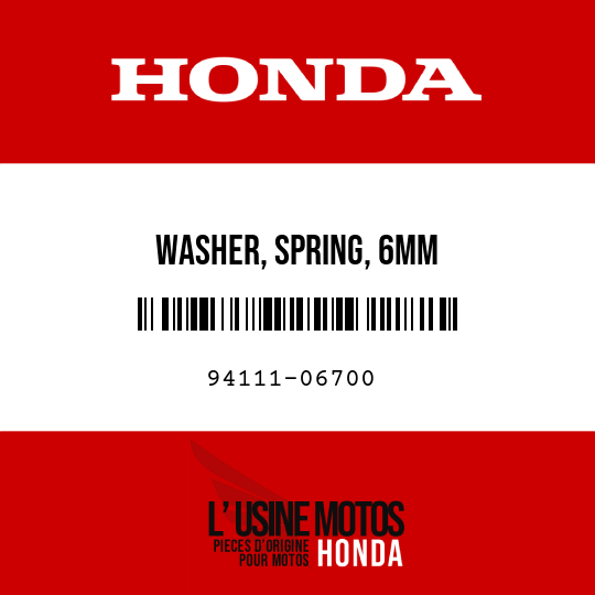 image de 94111-06700 WASHER, SPRING, 6MM