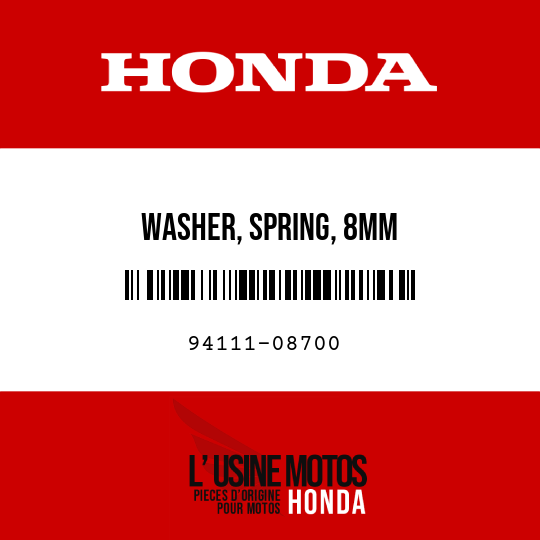 image de 94111-08700 WASHER, SPRING, 8MM