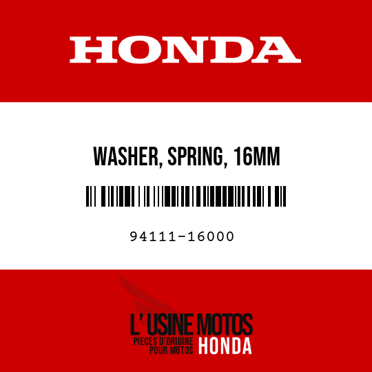 image de 94111-16000 WASHER, SPRING, 16MM