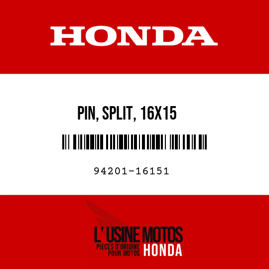 image de 94201-16151 PIN, SPLIT, 16X15