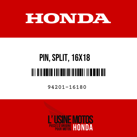 image de 94201-16180 PIN, SPLIT, 16X18