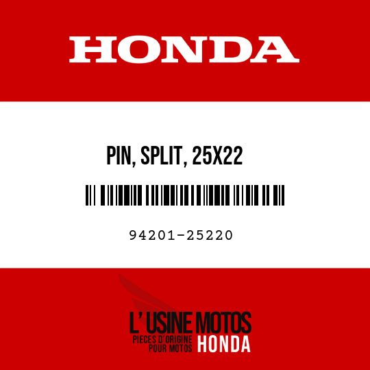 image de 94201-25220 PIN, SPLIT, 25X22