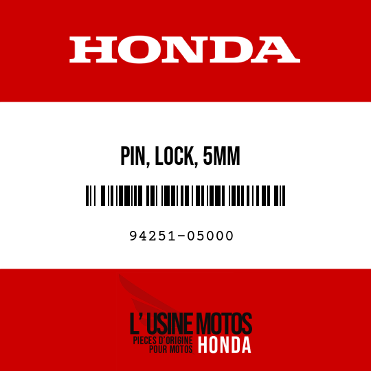 image de 94251-05000 PIN, LOCK, 5MM