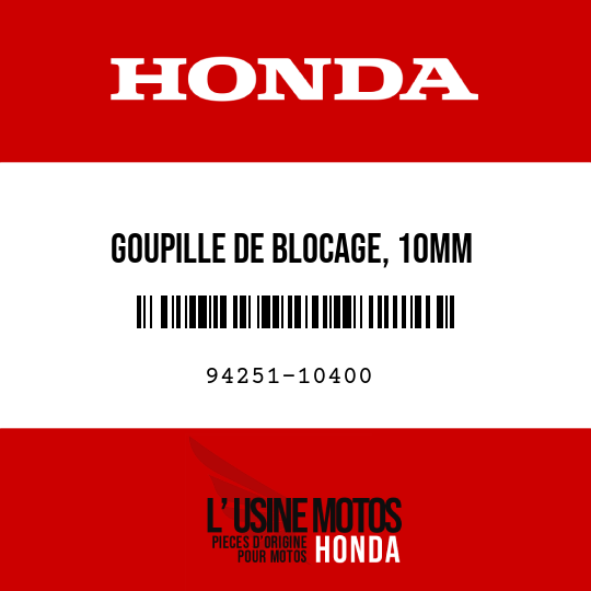 image de 94251-10400 GOUPILLE DE BLOCAGE, 10MM