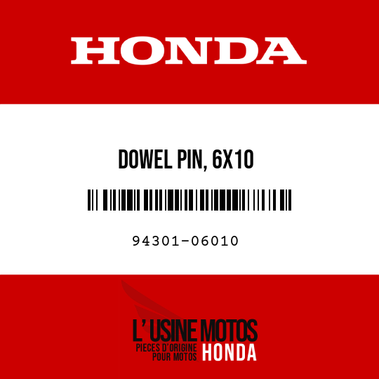 image de 94301-06010 DOWEL PIN, 6X10