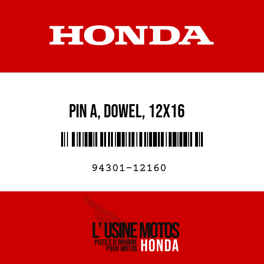 image de 94301-12160 PIN A, DOWEL, 12X16