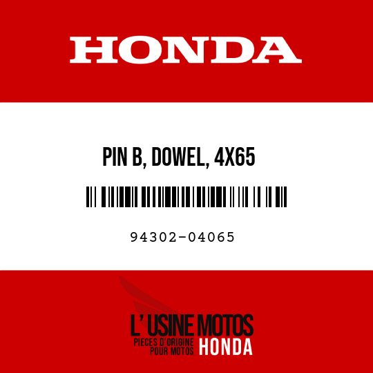 image de 94302-04065 PIN B, DOWEL, 4X65