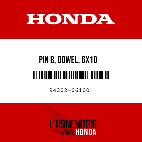 image de 94302-06100 PIN B, DOWEL, 6X10