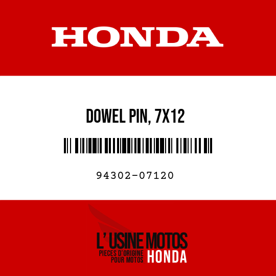 image de 94302-07120 DOWEL PIN, 7X12