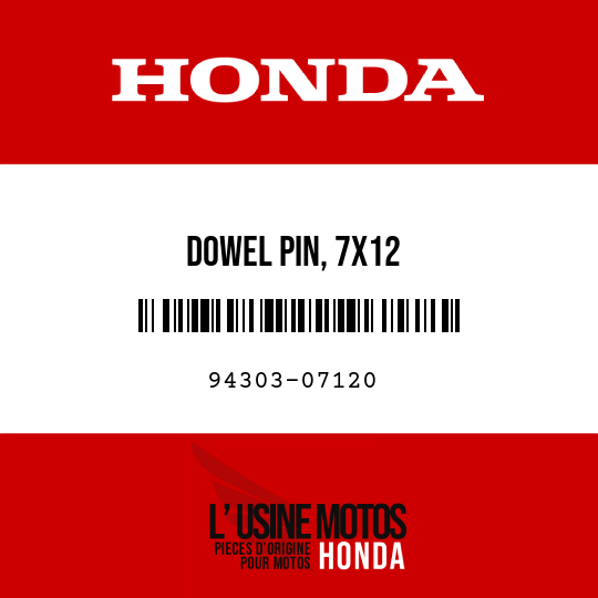 image de 94303-07120 DOWEL PIN, 7X12