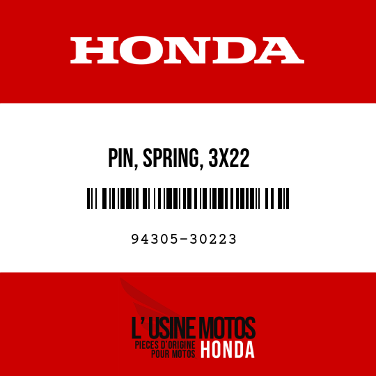 image de 94305-30223 PIN, SPRING, 3X22