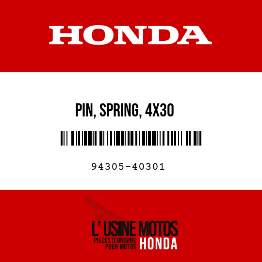 image de 94305-40301 PIN, SPRING, 4X30