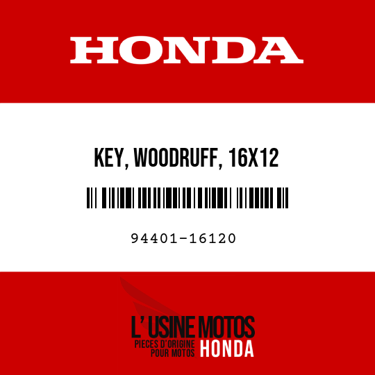 image de 94401-16120 KEY, WOODRUFF, 16X12