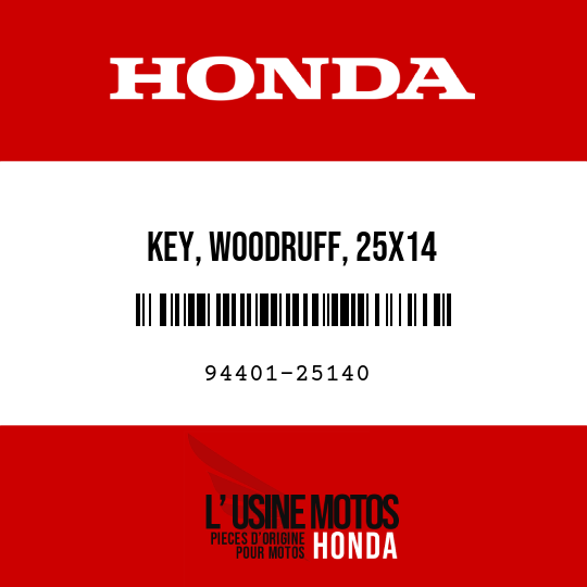 image de 94401-25140 KEY, WOODRUFF, 25X14