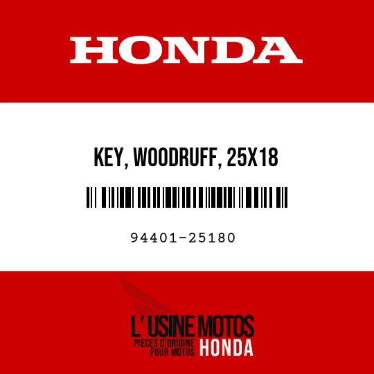 image de 94401-25180 KEY, WOODRUFF, 25X18