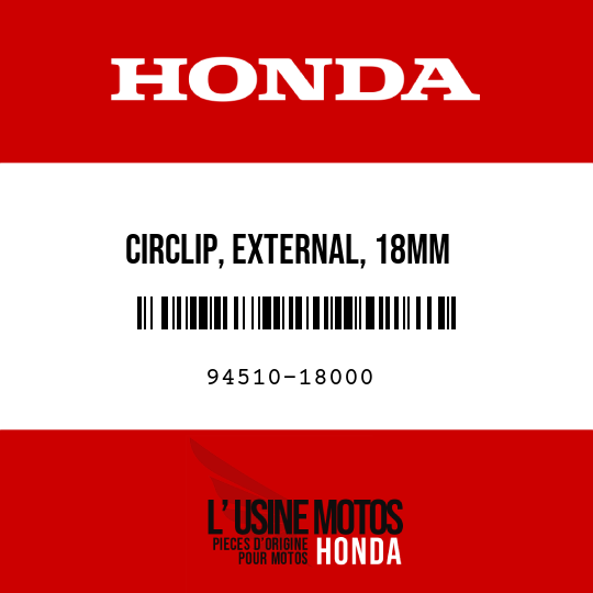 image de 94510-18000 CIRCLIP, EXTERNAL, 18MM