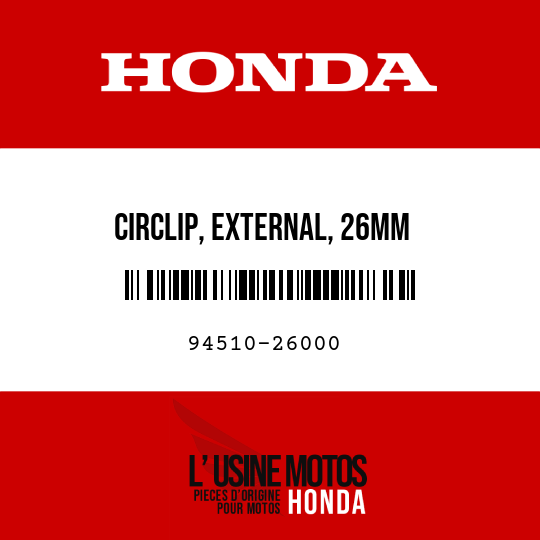 image de 94510-26000 CIRCLIP, EXTERNAL, 26MM